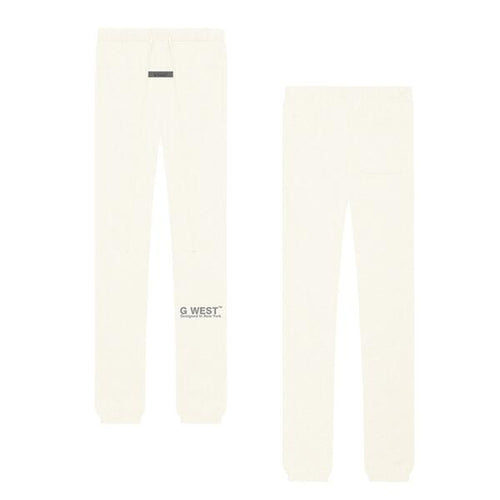 G WEST MEN`S  LIFESTYLE PREMIUM JOGGER PANTS -CLOUD CREAM