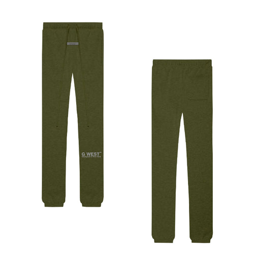 G WEST MEN`S LIFESTYLE PREMIUM JOGGER PANTS - CAPULET OLIVE