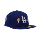 New Era Q4 Qt 59fiftylos Angeles Dodgers Fitted Hat Unisex Style : 60224545