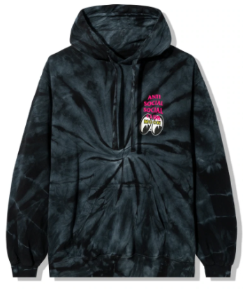 Anti Social Social Club X Mooneyes Stacked Tie Dye Hoodie Mens Style : 7012095