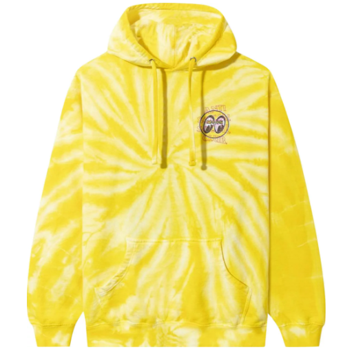 Anti Social Social Club X Mooneyes Glitter Crossfire Tie Dye Hoodie Mens Style : 7012095