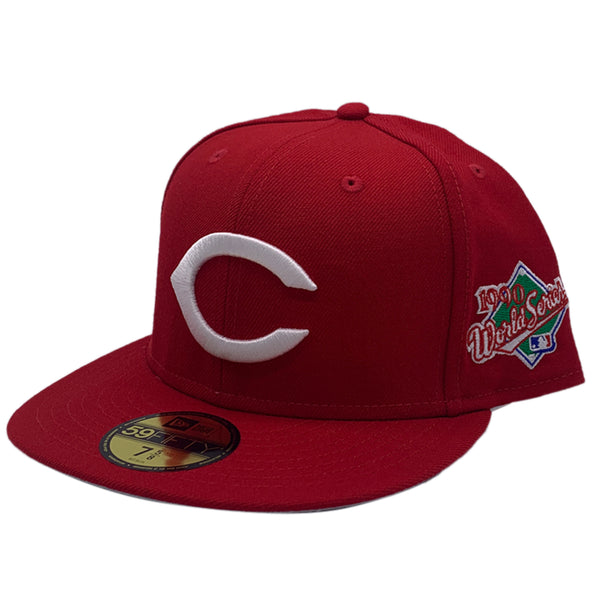 New Era Cincinnati Reds Wool World Series Side Patch 59fifty Fitted Unisex Style : 11941904