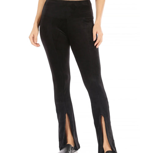 Luzette Velour Flare Bottom With Front Slit Womens Style : Fl310150vl