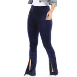 Luzette Velour Flare Bottom With Front Slit Womens Style : Fl310150vl