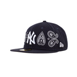 New Era Q2 Qt 59fifty 8847 New York Yankees Fitted Hat Unisex Style : 60180887