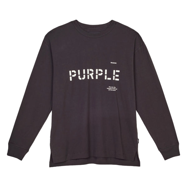 Purple-brand Jersey Logo L/s Mens Style : P204-jbsl222