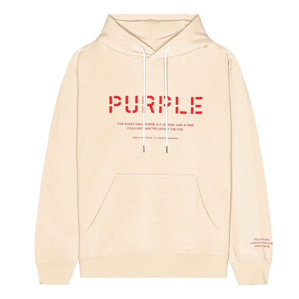 Purple-brand French Terry Stencil Logo Hoodie Mens Style : P410-fcsh222