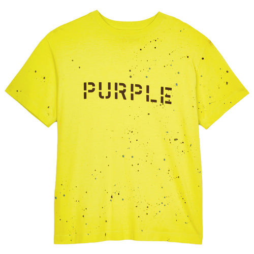 Purple-brand Jersey Stencil Logo W/paint S/s Tee Mens Style : P104-jysp222