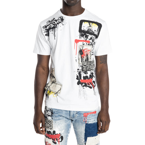Smoke Rise Twill Applique Fashion Tee Mens Style : Kt22267