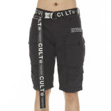 Cult Of Individuality  Cargo Short Ridged With White Belt Mens Style : 622ac-cs08e