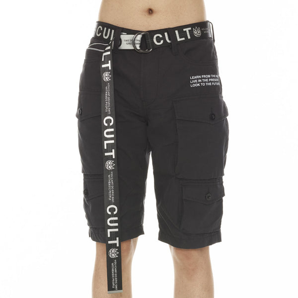Cult Of Individuality  Cargo Short Ridged With White Belt Mens Style : 622ac-cs08e