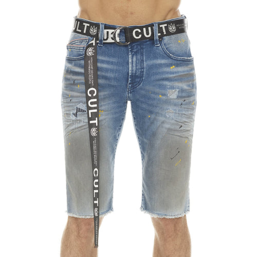 Cult Of Individuality  Rocker Short Stretch With Acai Belt Mens Style : 622a3-sr07j