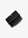 Daniela Large Saffiano Leather Crossbody Bag Style # 32S0GDDC3L Black