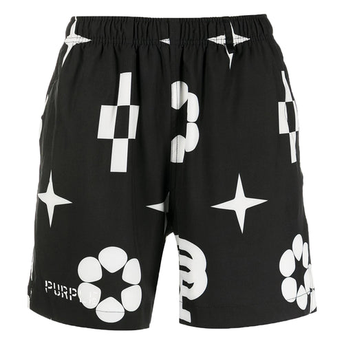 Purple-brand Jumbo Monogram Swim Shorts Mens Style : Ss22-p504-wbls222