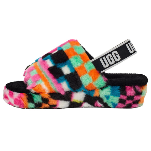 Ugg Fluff Yeah Slide Checks Womens Style : 1135510