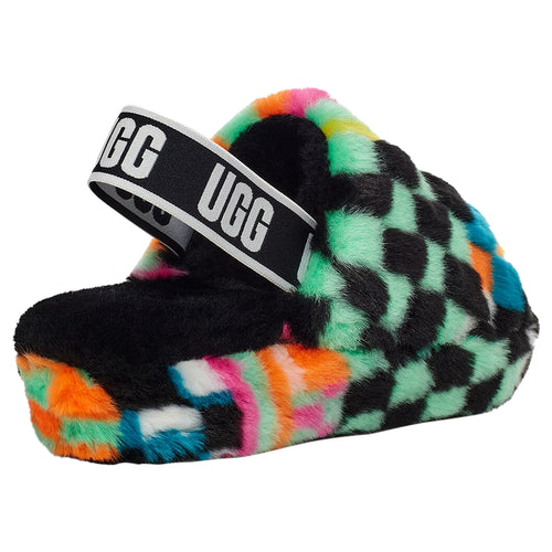 Ugg Fluff Yeah Slide Checks Womens Style : 1135510