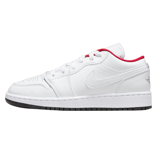 Jordan 1 Low White Gym Red Black (GS)