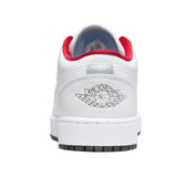 Jordan 1 Low White Gym Red Black (GS)