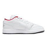Jordan 1 Low White Gym Red Black (GS)