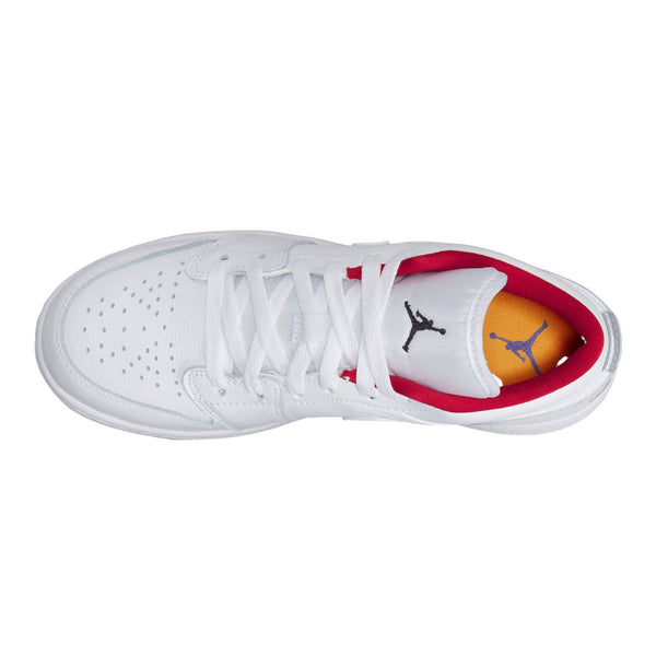 Jordan 1 Low White Gym Red Black (GS)