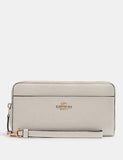 Accordion Zip Wallet With Wristlet Strap style# 6643 Im/Chalk