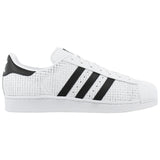 Adidas Originals Superstar Gridded Leather White Black Mens Style :AQ8333