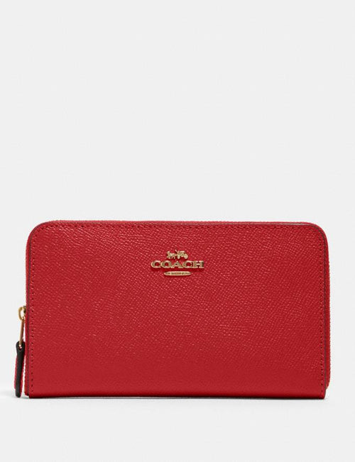COACH: Medium Zip Around Wallet style# 87735 IM/1941 Red