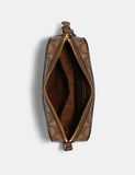 Mini Camera Bag in Signature Canvas COACH Style # 91677 Im/Light Khaki Chalk