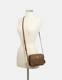 Mini Camera Bag in Signature Canvas COACH Style # 91677 Im/Light Khaki Chalk