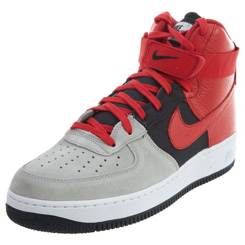 Nike Air Force 1 High Top Lv8 Wolf Grey Red Black  Mens Style :806403