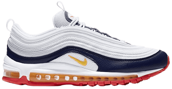 NIKE / AIR MAX 97 / WMNS AIR MAX 97 'PLATINUM NAVY ORANGE' Style # 921733 015