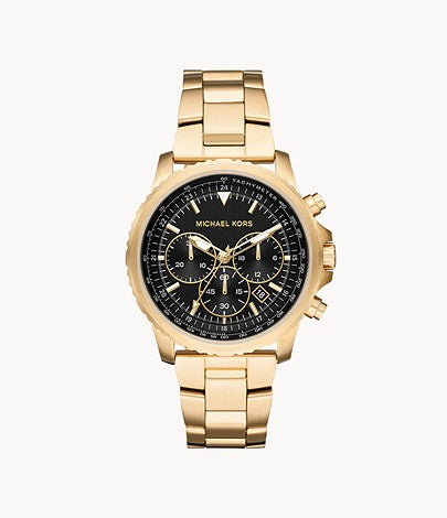 Michael Kors Men's Cortlandt Chronograph Gold-tone Stainless Steel Watch