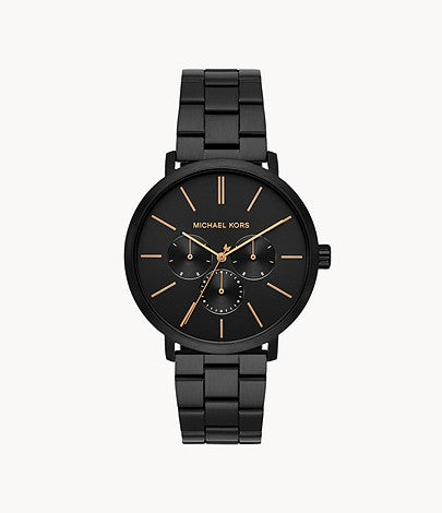 Michael Kors Men's Blake Multifunction Black Stainless Steel Watch Style # MK8703