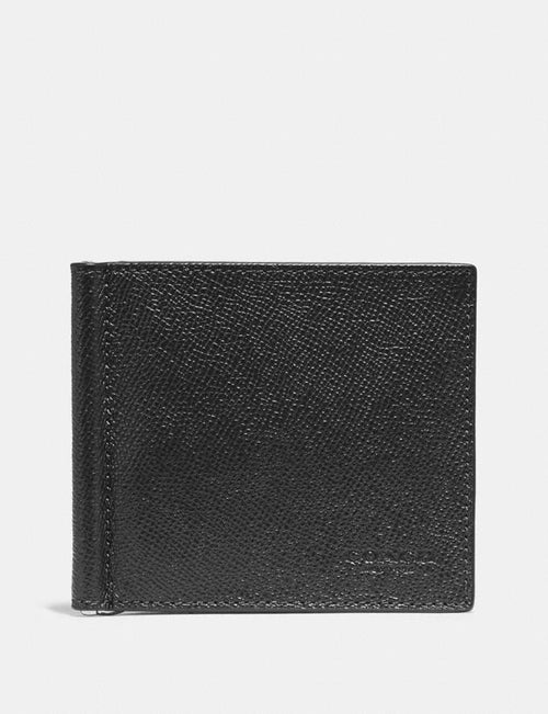 Money Clip Billfold Coach Style # F23847 Black