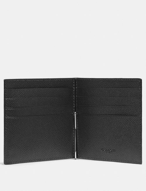 Money Clip Billfold Coach Style # F23847 Black