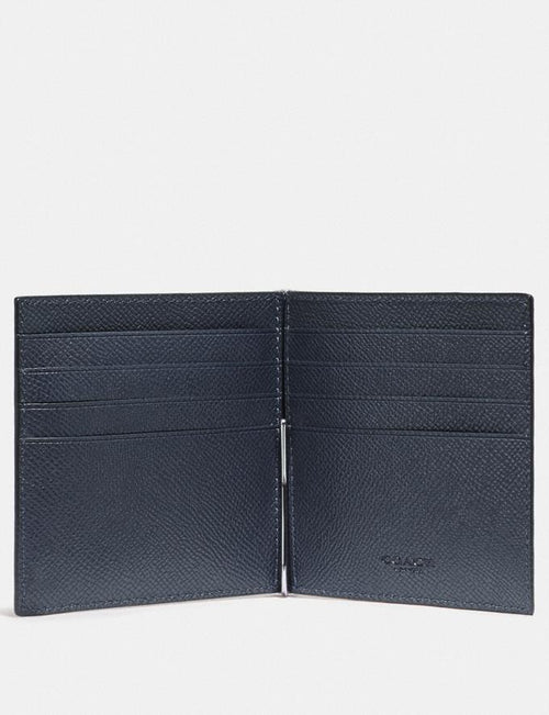 Money Clip Billfold Coach Style # F23847 Denim