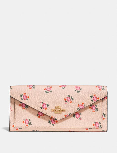 Soft Wallet With Floral Bloom Print style#  F27280 Li/Beechwood Floral Bloom